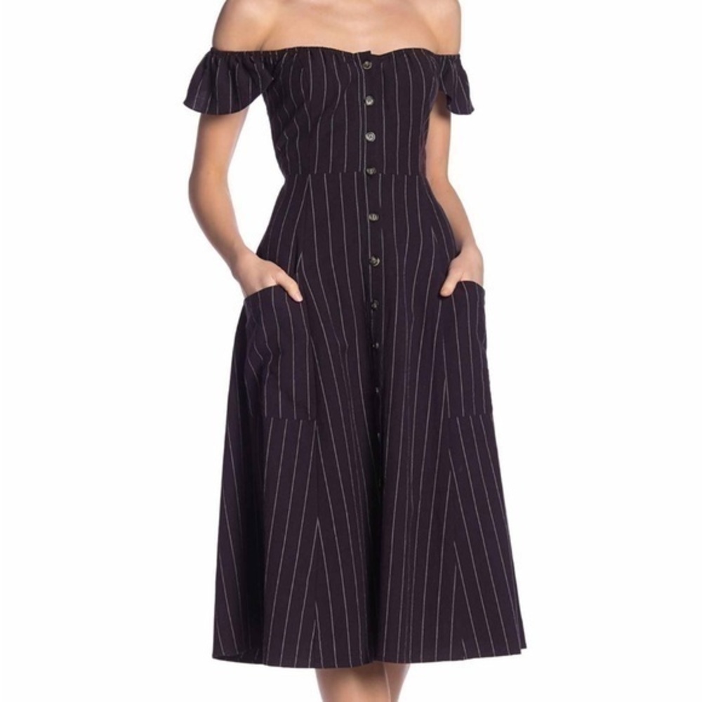 White striped dress